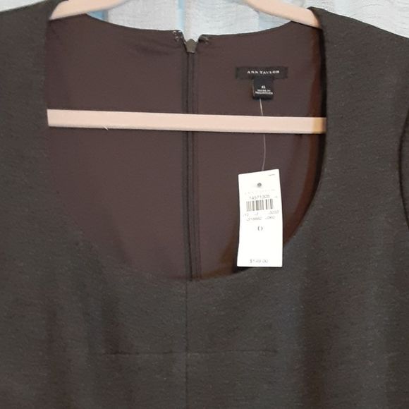 Ann Taylor Dark Grey Circle Skirt Dress - Picture 5 of 11